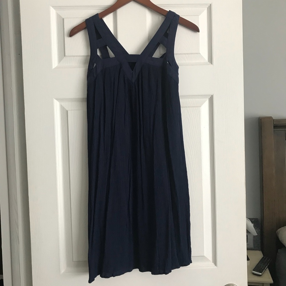 Navy Cutout Dress